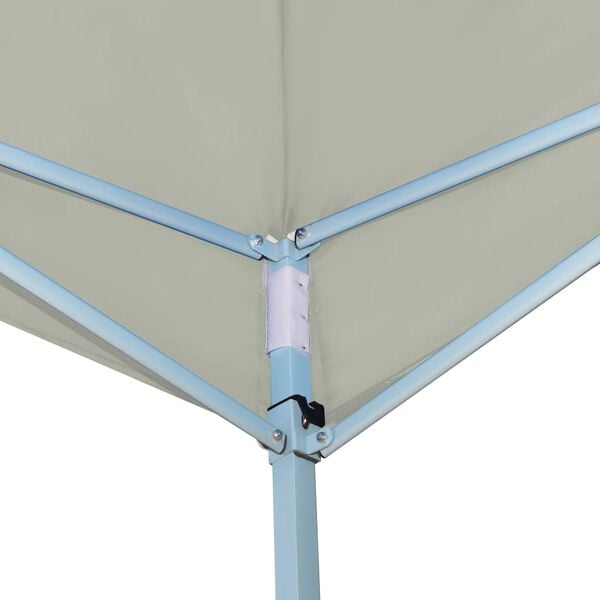 vidaXL Folding Gazebo Cream 600D oxford with PVC coating Large Foldable