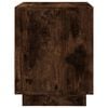 vidaXL Bedside Cabinet Smoked Oak Engineered Wood 17.3x13.8x17.7 in