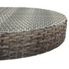 vidaXL Garden Bar Set Grey PE rattan, Steel, Polyester Medium