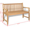 vidaXL Patio Bench 47.2"Teak