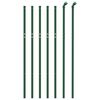 vidaXL Chain Link Fence Green 3.3x32.8'