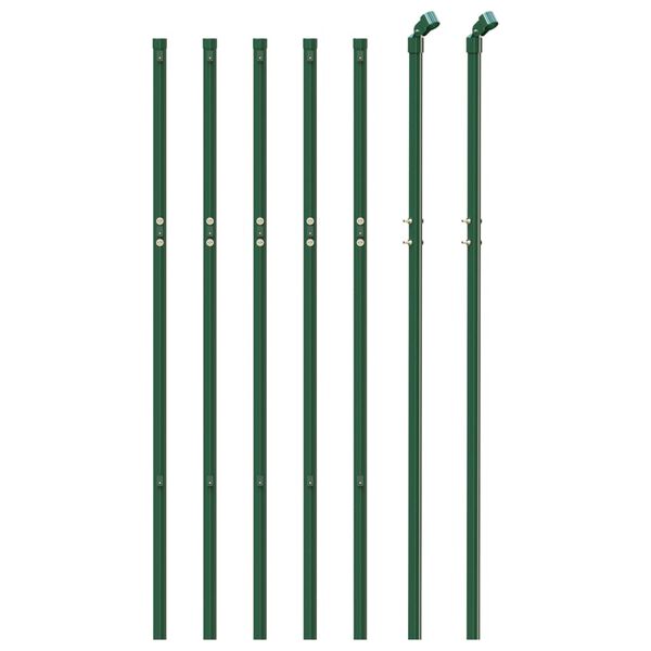 vidaXL Chain Link Fence Green 3.3x32.8'