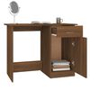vidaXL Desk Brown Oak 39.4x19.7x29.9" Engineered Wood