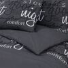 vidaXL Duvet Cover Set Set of 2 Black Cotton 102.4 x 86.6 in