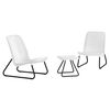Keter Patio Furniture Set White Plastic PP Compact Modern