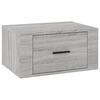 vidaXL Wall-mounted Nightstand Set of 2 Grey Sonoma Engineered wood