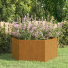vidaXL Planter Rusty Corten Steel Large Decorative Inlays Planter