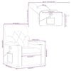 vidaXL Massage Recliner Chair Cream Faux Leather