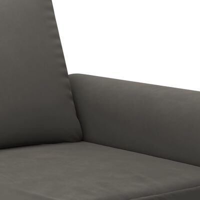 vidaXL 2-Seater Sofa Dark Gray 47.2" Velvet