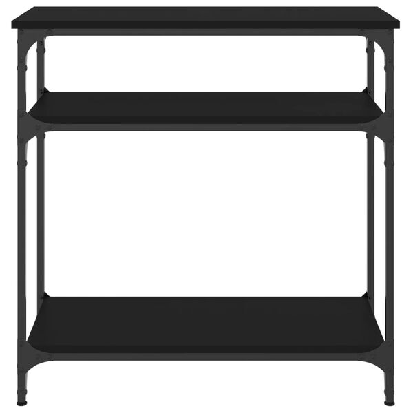 vidaXL Console Table Black Engineered Wood 29.5 in Length