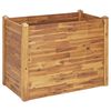 vidaXL Garden Raised Bed Natural wood color