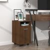 vidaXL Side Cabinet Brown Oak Engineered Wood Small Side Cabinet