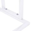 vidaXL Towel Rack White Iron Industrial Towel Rack Rectangular