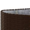 vidaXL Patio Sofa Set Set of 4 Brown PE rattan Compact Modular