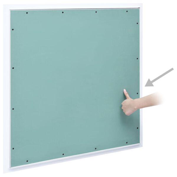 vidaXL Access Panel with Aluminum Frame and Plasterboard 27.6"x27.6"