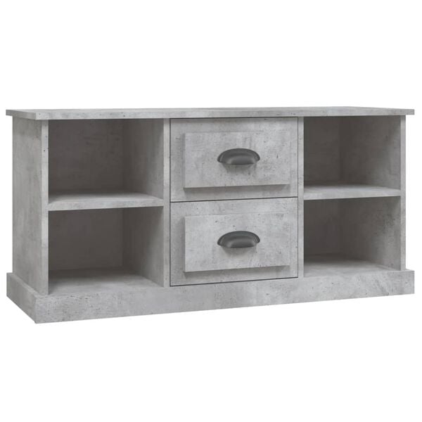vidaXL TV Cabinet Concrete grey Engineered wood Standard TV Cabinet