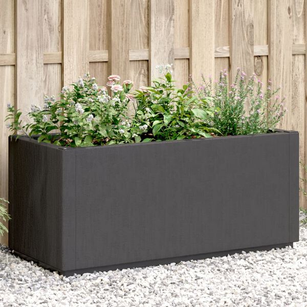 vidaXL Garden Planter Dark Grey Polypropylene Standard Garden Planter