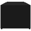 vidaXL Coffee Table Black Engineered wood 35.4 x 17.7 x 13.8 in