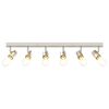 vidaXL Ceiling Spotlight Nickel 28.74 x 2.56 x 4.53 in Metal