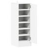 vidaXL Shoe Cabinet White Engineered wood Compact Shoe Cabinet