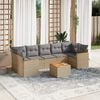 vidaXL Patio Sofa Set Beige
