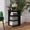 vidaXL Side Cabinet Black Engineered wood 13.8 x 13.8 x 21.7 in