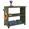 vidaXL Tool Trolley Olive green 75 x 35 x 73 cm Cold-rolled steel