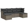 vidaXL Garden Sofa Set Grey