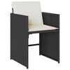 vidaXL Garden Dining Set Black, Brown, Cream White