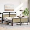 vidaXL Bed Frame Sonoma Oak Engineered Wood and Steel Double Durable