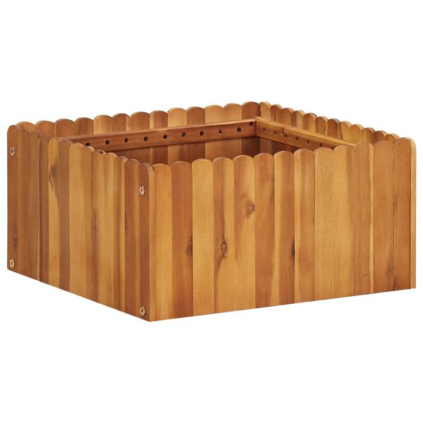 vidaXL Raised Bed Natural wood color Solid acacia wood Medium