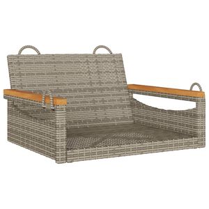 vidaXL Patio Swing Bench Gray