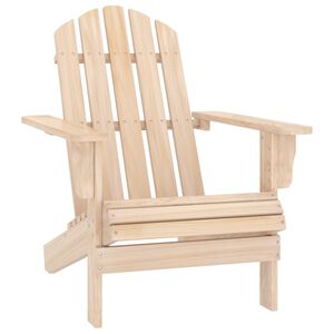 vidaXL Garden Chair Natural Fir Solid Fir Wood Standard Ergonomic