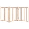 vidaXL Dog Gate Foldable 3 Panels 59.1 " Solid Wood Fir
