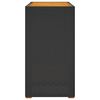 vidaXL Garden Side Table Black and brown