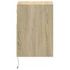 vidaXL Wall-mounted Bedside Cabinet Set of 2 Sonoma oak Engineered wood