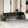 vidaXL Garden Sofa Set Grey, Dark Grey