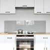 vidaXL Kitchen Backsplash 2 pcs Light Grey 27.56 x 15.75 in