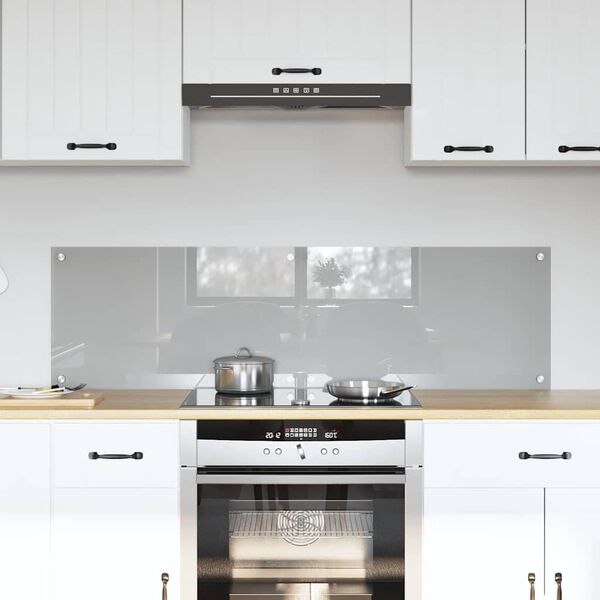 vidaXL Kitchen Backsplash 2 pcs Light Grey 27.56 x 15.75 in