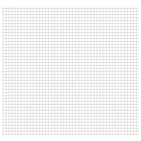 vidaXL Crimped Garden Wire Fence Stainless Steel 19.7"x19.7" 0.4"x0.4"x0.1"