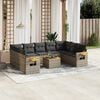 vidaXL Garden Sofa Set Grey