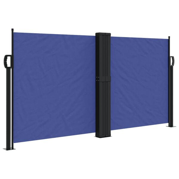 vidaXL Retractable Side Awning Blue