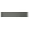vidaXL Garden Raised Bed Grey Powder-coated steel Large