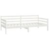 vidaXL Day Bed White Solid pine wood 35.4 x 78.7 in