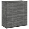 vidaXL Cushion Box Grey PE rattan 39.4x19.3x40.7 in Cushion Box