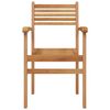 vidaXL Chair 4 pcs Brown 56 x 55 x 90.5 cm Solid Teak Wood