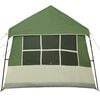 vidaXL Family Tent Green and Beige 244.88 x 116.14 x 93.70 in