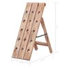 vidaXL Wine Rack for 15 Bottles 10.2"x19.7"x27.6" Solid Mahogany Wood