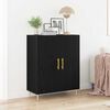 vidaXL Sideboard Black Oak 27.36 x 13.39 x 35.43 in Engineered Wood