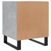 vidaXL Bedside Cabinet Set of 2 Concrete Grey Engineered wood Medium